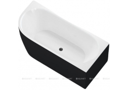 Акриловая ванна Aquanet Family Elegant B 180x80 3806N Matt Finish (панель Black matte)
