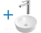 Раковина Aquanet Moon-2 (+ смеситель Aquanet Passion AF300-10С)