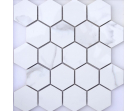 Мозаика Marble Porcelain Calacatta POL гексагон. (37x64х10) 26.7х30.8
