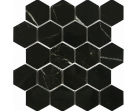 Мозаика Marble Porcelain Marrone Oriente POL гексагон. (37x64х10) 26.7х30.8