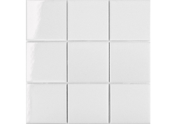 Мозаика 10х10 см White Glossy 97х97 30x30