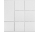 Мозаика 10х10 см White Matt 97х97 30x30