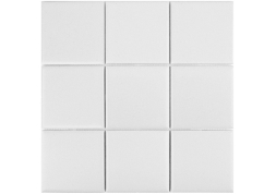 Мозаика 10х10 см White Matt 97х97 30x30
