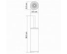Щетка для унитаза напольная K-1027WHITE  
