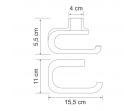 Держатель туалетной бумаги Kammel K-8396WHITE      