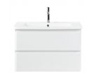 Тумба подвесная с керамической раковиной BelBagno ALBANO-CER-800-2C-SO-BL             