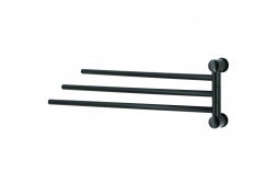 Держатель полотенец тройной K-1033BLACK       
