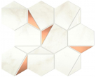 Мозаика Marvel Shine Calacatta Delicato Gold Hex Shiny 25.1x29