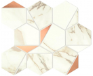 Мозаика Marvel Shine Calacatta Imperiale Gold Hex Shiny 25.1x29