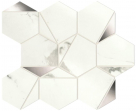 Мозаика Marvel Shine Statuario Supremo Platino Hex Shiny 25.1x29