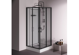 Душевая кабина 90x90 AM.PM Above W9XC-403-9090BT профиль черный матовый, низкий поддон