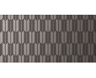 Декор Deluxe Pluma Black&Silver 12.5x25
