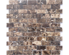 Мозаика Pietrine 7 Emperador Dark POL (23x48x7) 29.8х29.8  