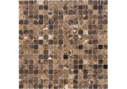 Мозаика Pietrine 7 Emperador Dark POL (15x15x7) 30.5х30.5