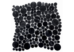 Мозаика Pietrine 7 Nero oriente bolli 28х28