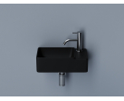 Умывальник CERAMICANOVA Element подвесной прямоугольный (чаша слева, отверстие под смеситель справа) цвет черный матовый CN5045MB