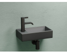 Умывальник CERAMICANOVA Element подвесной прямоугольный (чаша справа, отверстие под смеситель слева) цвет темный антрацит матовый CN6051RMDH