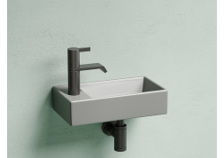 Умывальник CERAMICANOVA Element подвесной прямоугольный (чаша справа, отверстие под смеситель слева) цвет антрацит матовый CN6051RMH