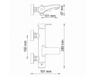Смеситель для ванны с коротким изливом Berkel 4801
