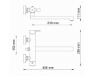 Смеситель для ванны с длинным изливом Berkel 4802L