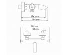 Термостатический смеситель для ванны Berkel 4811 Thermo
