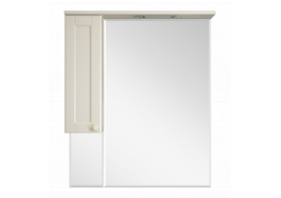 Зеркальный шкаф Misty Латте - 85 бежевый левый П-Лат02085-032Л