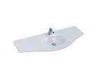 Стеклянная раковина Extra-light 138x52 Bianco Cezares Rialto 82411