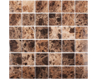 Мозаика Wild Stone Classic DARK EMPERADOR POLISHED  4.8х4.8 30.5х30.5