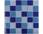 Мозаика 5х5 см Blue Mix Glossy 48х48 30.6x30.6