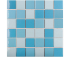 Мозаика 5х5 см Light Blue Mix Glossy 48х48 30.6x30.6