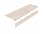 Ступень керамогранит L СТУПЕНИ LIMESTONE CREMA 32х120 MATT с подступенником