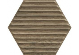 Декор Serene Brown Heksagon Struktura 17.1х19.8