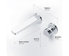Смеситель для раковины AM.PM X-Joy F85A72600 монтируемый в стену                                                                  