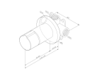 Смеситель для душа AM.PM X-Joy F85A65722 TouchReel                                                                          