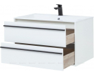 Тумба с раковиной Aquanet Lino 90 белый матовый