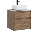 Тумба с раковиной Aquanet Nova Lite 60 дуб рустикальный (2 ящика)