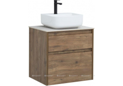 Тумба с раковиной Aquanet Nova Lite 60 дуб рустикальный (2 ящика)