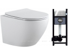 Унитаз с инсталляцией Aquanet Cetus 2.0 W/886668SLOO