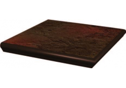 Ступень угловая с носиком структ SEMIR BROWN 33x33x1.1