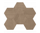 Мозаика Estima Classic Wood CW03 Hexagon 25x28.5 
