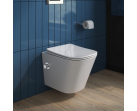 Унитаз подвесной безободковый с функцией биде BelBagno DUE BB3103CHR-BS/SC                      
