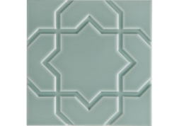 Декор Neri Liso Star Sea Green 15x15