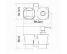 Держатель стакана и дозатора Exter K-5289                          