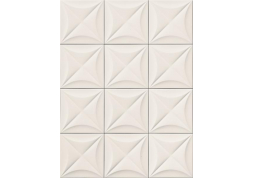 Керамическая настенная плитка 4D Flower White 20х20