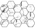 Мозаика Cr.Lux Malla Hex White 22.5x32.5