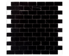 Мозаика Pietrine 4 Nero Oriente POL (23x48x4) 29.8х29.8  