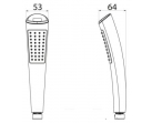 Ручной душ BelBagno BB-D1LED-CRM                                                                                                                
