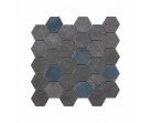 Мозаика Decor Grunge Anthracite Mat Hexa AS 28.3x29.4