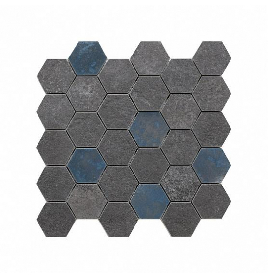 Мозаика Decor Grunge Anthracite Mat Hexa AS 28.3x29.4