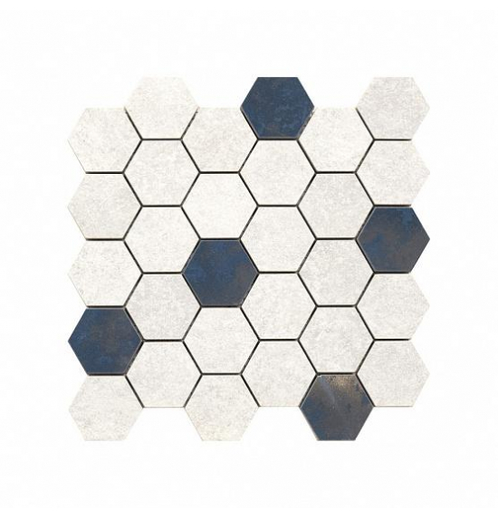 Мозаика Decor Grunge White Mat Hexa AS 28.3x29.4